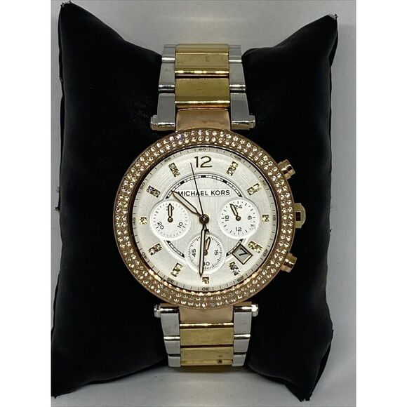 Michael Kors Parker MK5626 Women Stainless Steel Analog Dial Quartz Watch WO723 - Picture 1 of 12
